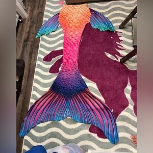 Altered Finfolk / Mermaid Kariel Fabric Sunset Bay Rainbow Mermaid Tail Skin